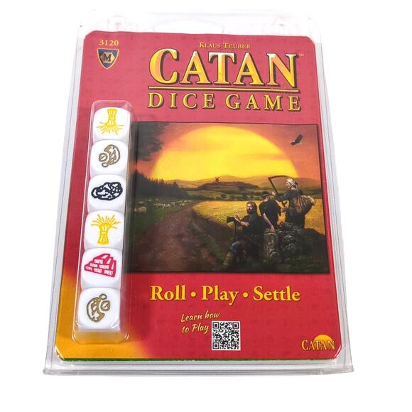Catan the Dice Game Board Game New Mayfair Settlers of by Klaus Teuber Good Cond - Picture 1 of 2